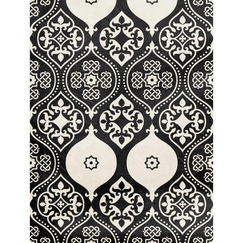 BI Pattern Black Modern Wood Framed Art Print by Grey, Jace