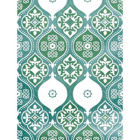 Seafoam pattern Black Modern Wood Framed Art Print with Double Matting by Grey, Jace