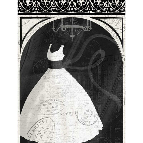 Dress N  Window Black Modern Wood Framed Art Print by Grey, Jace