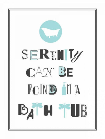 Serenity 2 White Modern Wood Framed Art Print with Double Matting by Grey, Jace