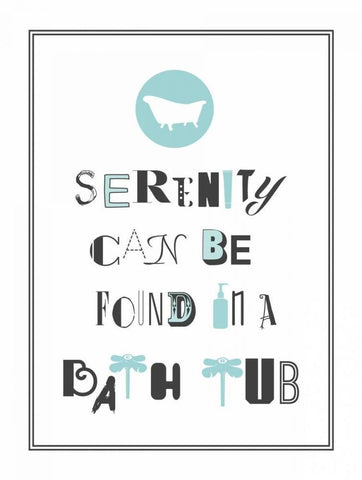 Serenity 2 White Modern Wood Framed Art Print with Double Matting by Grey, Jace
