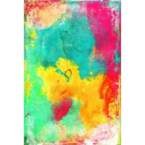 Bright Cosmic graffiti White Modern Wood Framed Art Print by Grey, Jace