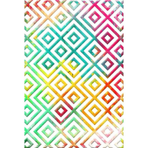 Bright cosmic pattern Black Modern Wood Framed Art Print with Double Matting by Grey, Jace