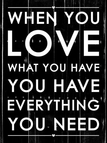 When You Love White Modern Wood Framed Art Print with Double Matting by Grey, Jace