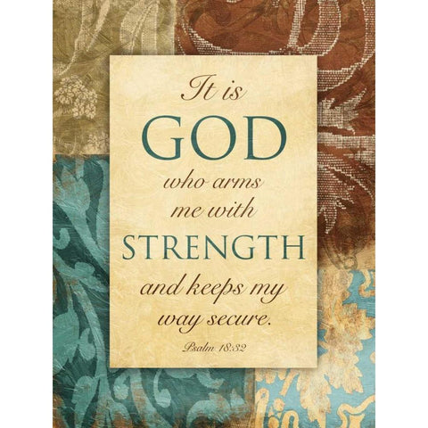 God Arms Gold Ornate Wood Framed Art Print with Double Matting by Grey, Jace