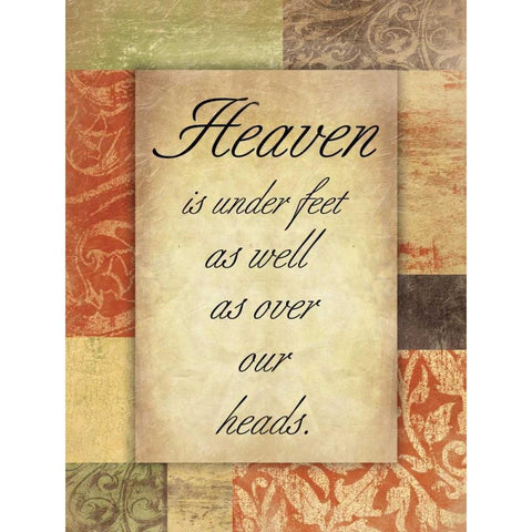 Heaven Spice Patch White Modern Wood Framed Art Print by Grey, Jace