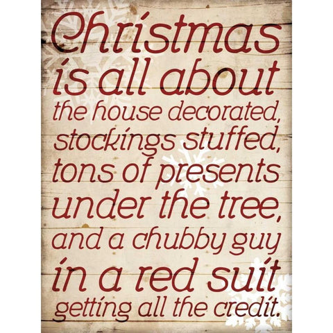 Christmas Is All About Type Black Modern Wood Framed Art Print by Grey, Jace
