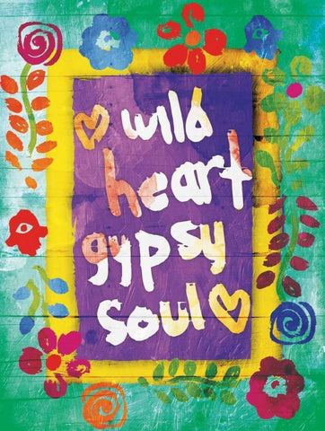 Gypsy Soul Black Ornate Wood Framed Art Print with Double Matting by Grey, Jace