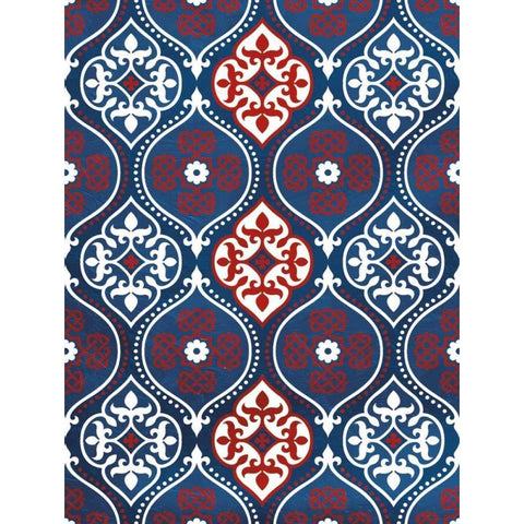 Moraccan Patriot Black Modern Wood Framed Art Print with Double Matting by Grey, Jace