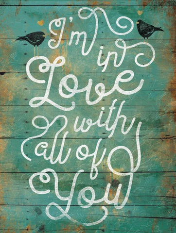 Love Birds Black Ornate Wood Framed Art Print with Double Matting by Grey, Jace