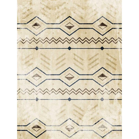 Lodge Patterned Black Modern Wood Framed Art Print with Double Matting by Grey, Jace