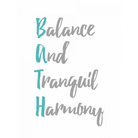 BATH White Modern Wood Framed Art Print by Grey, Jace