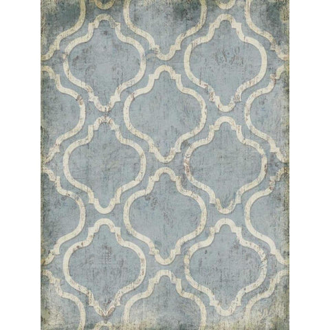 Antique Reverse Blue Wall White Modern Wood Framed Art Print by Grey, Jace