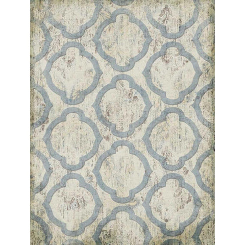 Antique Blue Wall Mate White Modern Wood Framed Art Print by Grey, Jace
