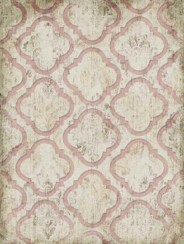 Antique Rose Wall Black Ornate Wood Framed Art Print with Double Matting by Grey, Jace