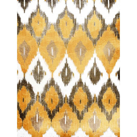 Earth Flames Gold Ornate Wood Framed Art Print with Double Matting by Grey, Jace