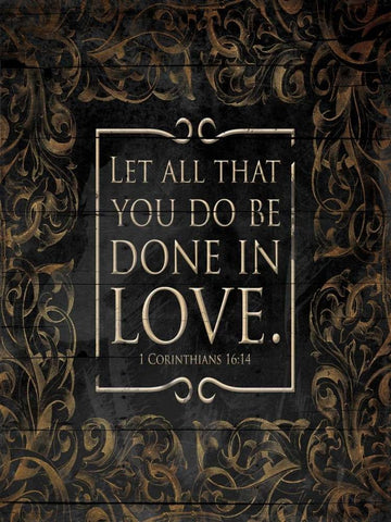 Done In Love White Modern Wood Framed Art Print with Double Matting by Grey, Jace