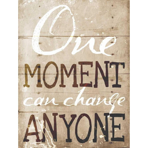 One Moment White Modern Wood Framed Art Print by Grey, Jace
