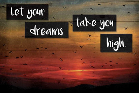 Take You High White Modern Wood Framed Art Print with Double Matting by Grey, Jace