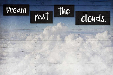 Dream Clouds Black Ornate Wood Framed Art Print with Double Matting by Grey, Jace