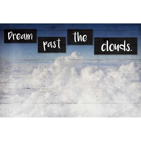 Dream Clouds Gold Ornate Wood Framed Art Print with Double Matting by Grey, Jace