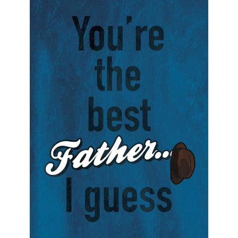 Father I Guess Black Modern Wood Framed Art Print with Double Matting by Grey, Jace