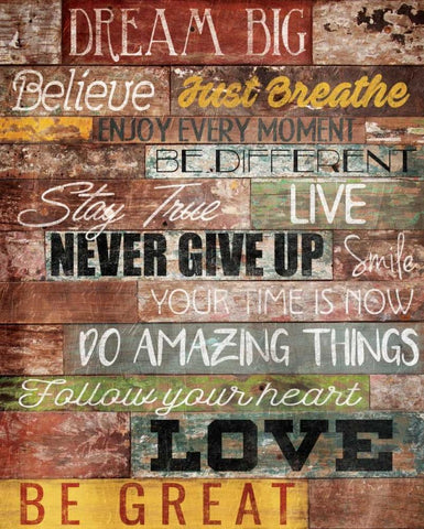 Dream Big Black Ornate Wood Framed Art Print with Double Matting by Grey, Jace