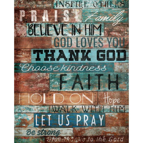 Praise White Modern Wood Framed Art Print by Grey, Jace