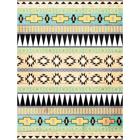 Neutral Aztec Mate White Modern Wood Framed Art Print by Grey, Jace