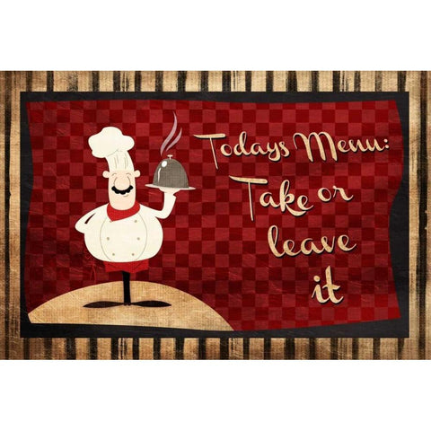 Todays Menu White Modern Wood Framed Art Print by Grey, Jace