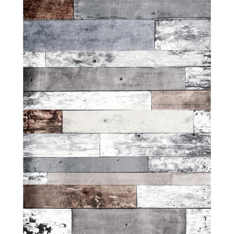 Pastel Wood Three White Modern Wood Framed Art Print by Grey, Jace