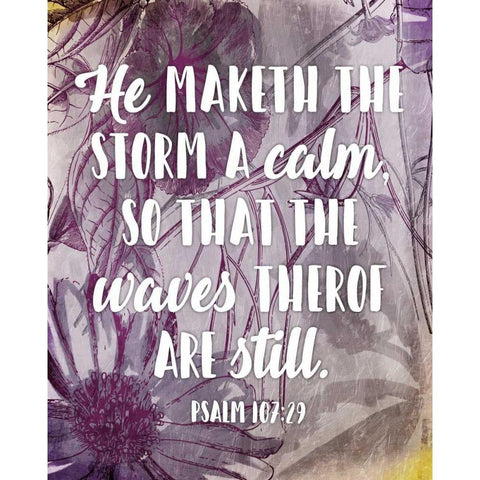 Waves Psalm Black Modern Wood Framed Art Print by Grey, Jace