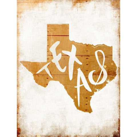 Wood Texas White Modern Wood Framed Art Print by Grey, Jace