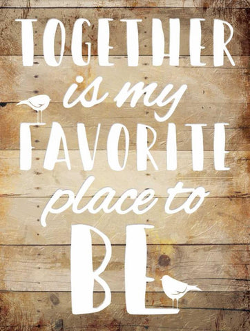 Favorite place Black Ornate Wood Framed Art Print with Double Matting by Grey, Jace
