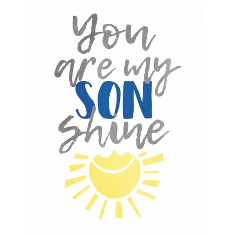 Son Shine Black Modern Wood Framed Art Print with Double Matting by Grey, Jace