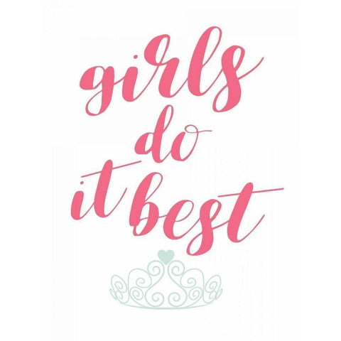 Girls Do It Gold Ornate Wood Framed Art Print with Double Matting by Grey, Jace