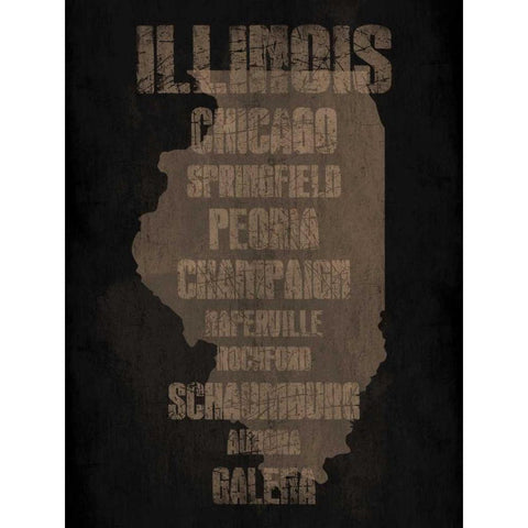 Illinois Silo Black Modern Wood Framed Art Print with Double Matting by Grey, Jace