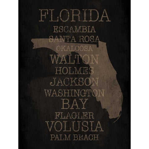 Florida Silo Black Modern Wood Framed Art Print by Grey, Jace