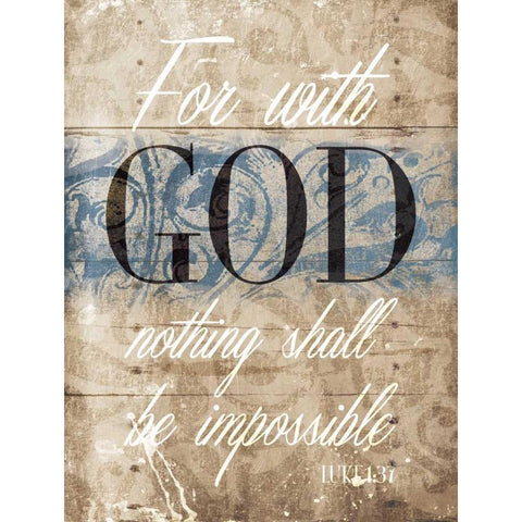 Luke God Black Modern Wood Framed Art Print with Double Matting by Grey, Jace