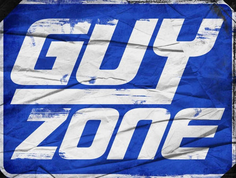 Guy Zone Sign Black Ornate Wood Framed Art Print with Double Matting by Grey, Jace