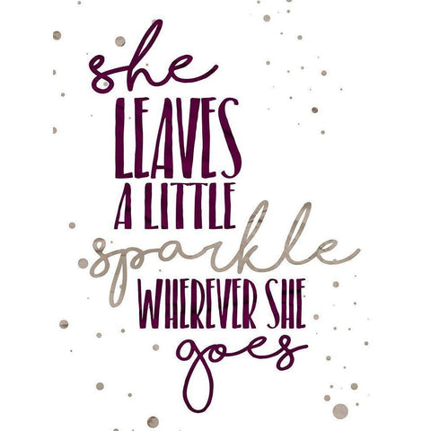 Sparkle White Modern Wood Framed Art Print by Grey, Jace