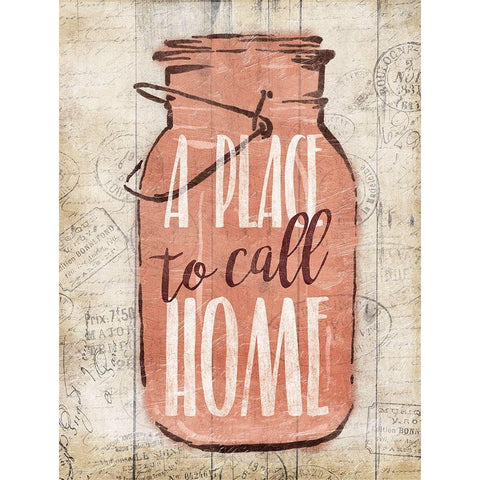 A Jar To Call Home Black Modern Wood Framed Art Print with Double Matting by Grey, Jace