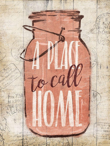 A Jar To Call Home Black Ornate Wood Framed Art Print with Double Matting by Grey, Jace