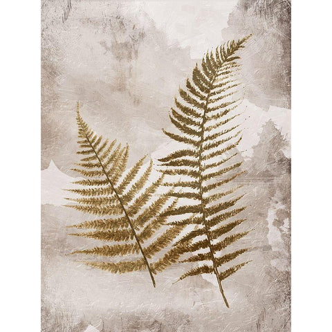 Mute Ferns White Modern Wood Framed Art Print by Grey, Jace