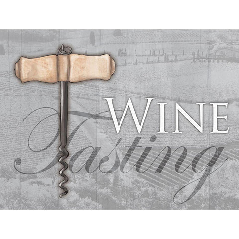 Soft Wine Tasting White Modern Wood Framed Art Print by Grey, Jace