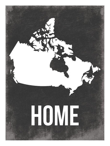 Canada Home White Modern Wood Framed Art Print with Double Matting by Grey, Jace