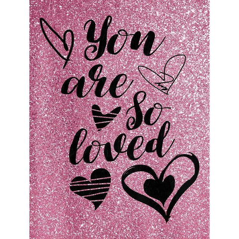 So Loved White Modern Wood Framed Art Print by Grey, Jace