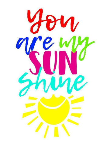 My Sunshine White Modern Wood Framed Art Print with Double Matting by Grey, Jace