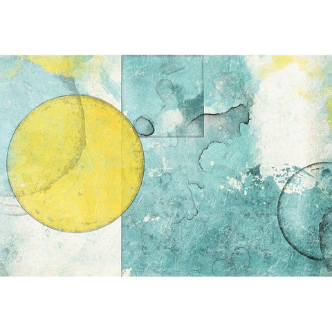 Shape Abstractions White Modern Wood Framed Art Print by Grey, Jace