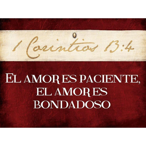 Corintios El Amor Gold Ornate Wood Framed Art Print with Double Matting by Grey, Jace